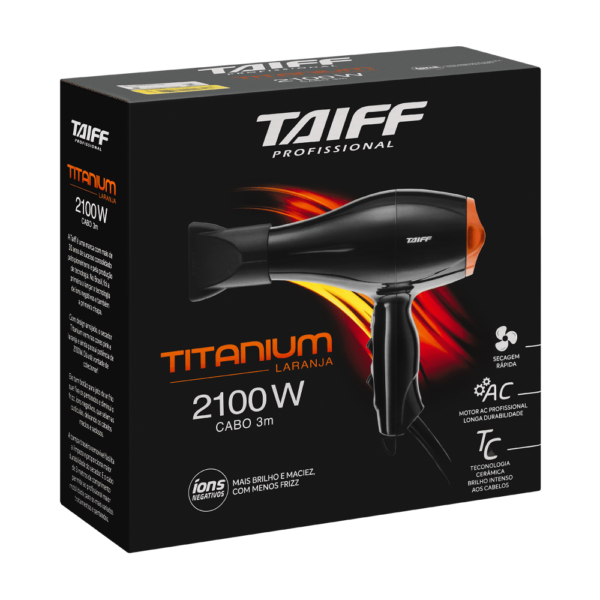 Secador de Cabelo Titanium 2100W Laranja - Imagem 7